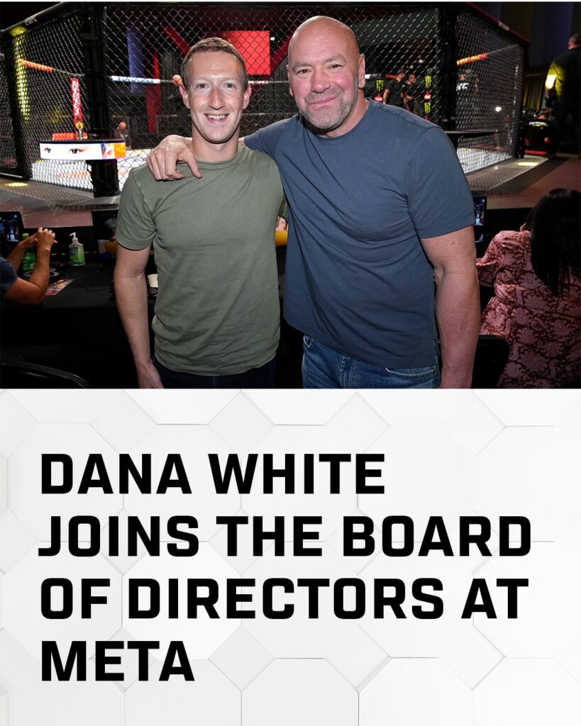 Dana White Joins Meta’s Board of Directors