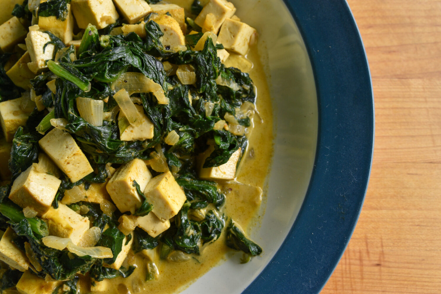 Coconut Curry with Hodo Tofu in a dish