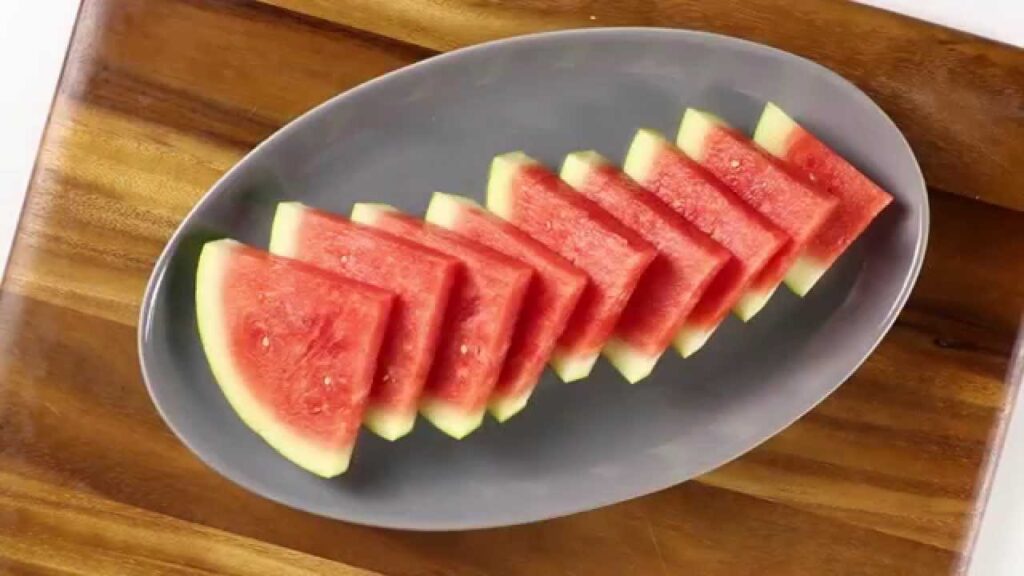 How To Cut A Watermelon Into Triangles