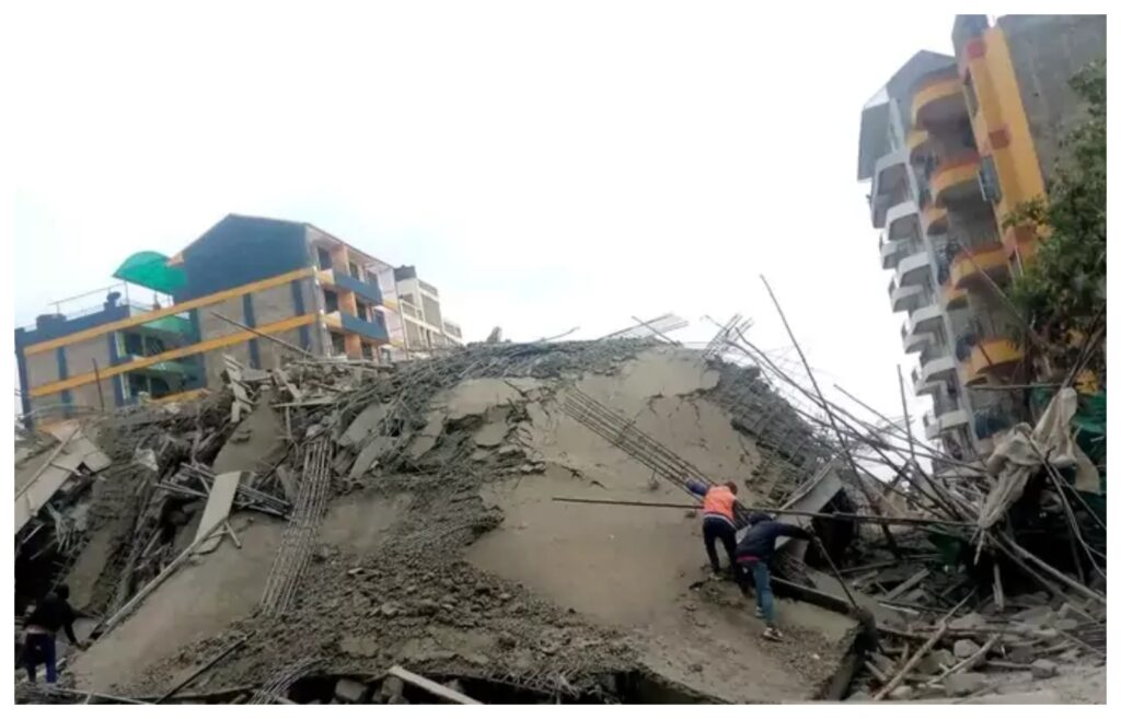 collapsed mirema building