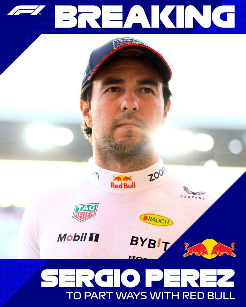 Sergio Perez and Red Bull agree to part ways