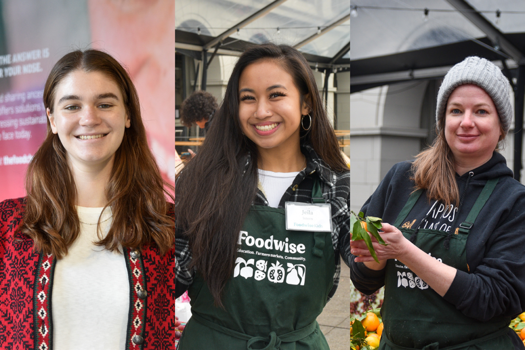 Foodwise inters, Bonnie, Jeila, and Naomi